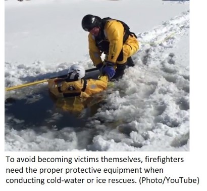 photo of ice rescue